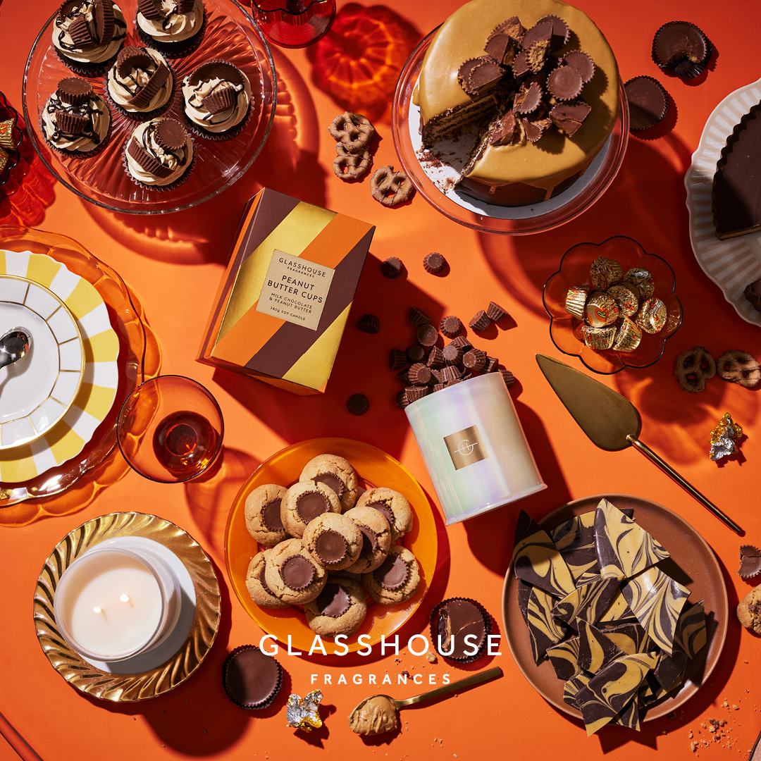 Glasshouse Fragrances Peanut Butter Cups Candle 380g