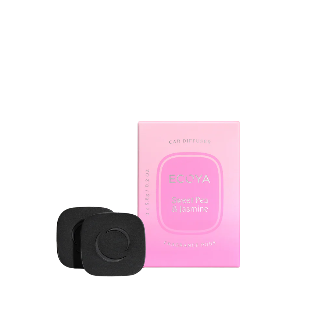ECOYA Car Diffuser Fragrance Pods Sweet Pea & Jasmine (Set of 2)