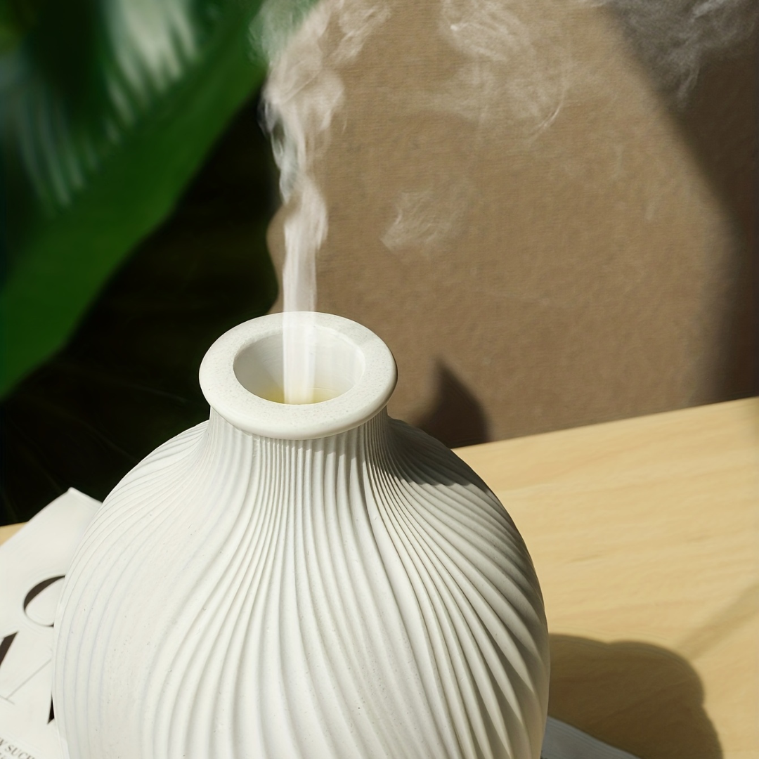 USB-Powered Ultrasonic Cool Mist Humidifier Elegant White