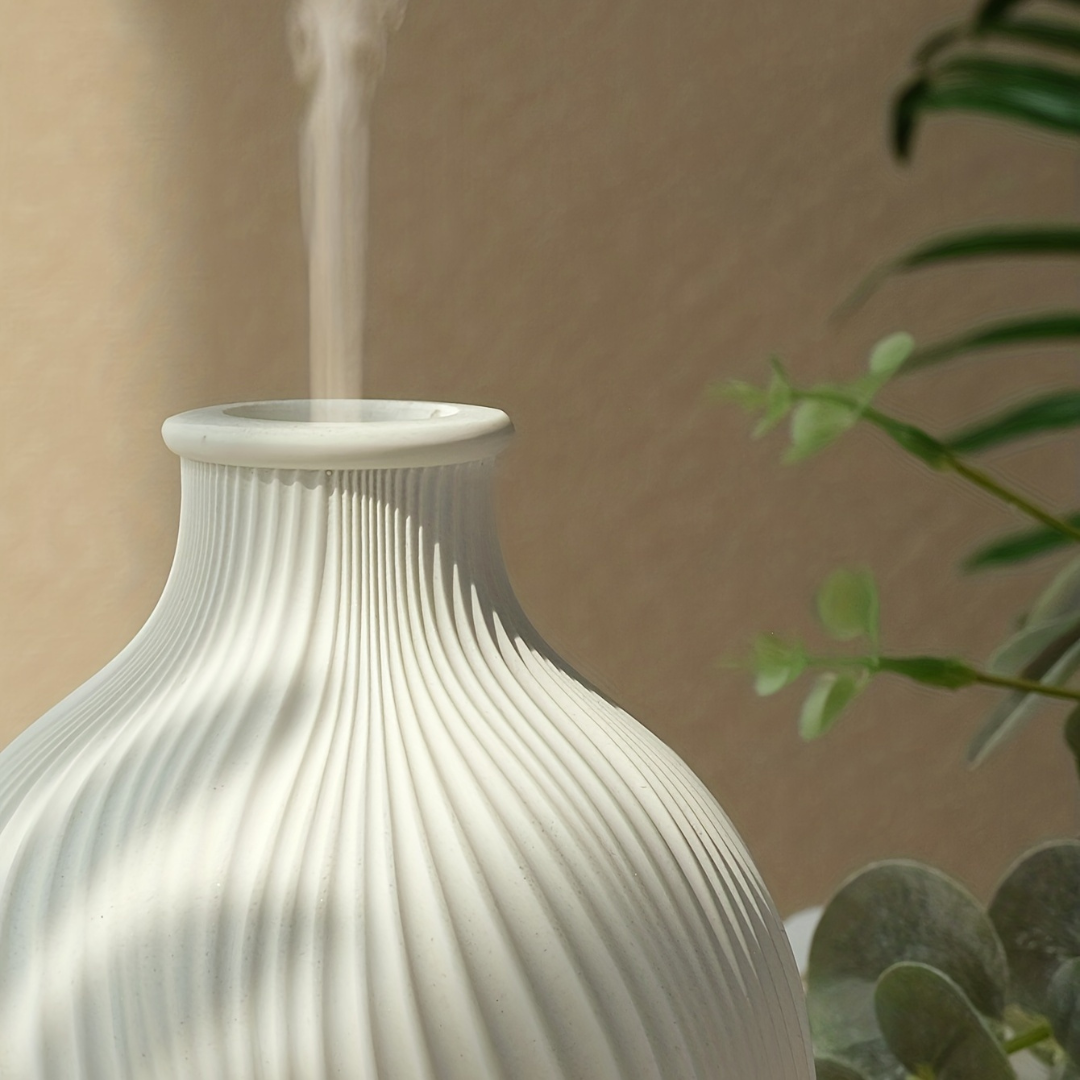 USB-Powered Ultrasonic Cool Mist Humidifier Elegant White