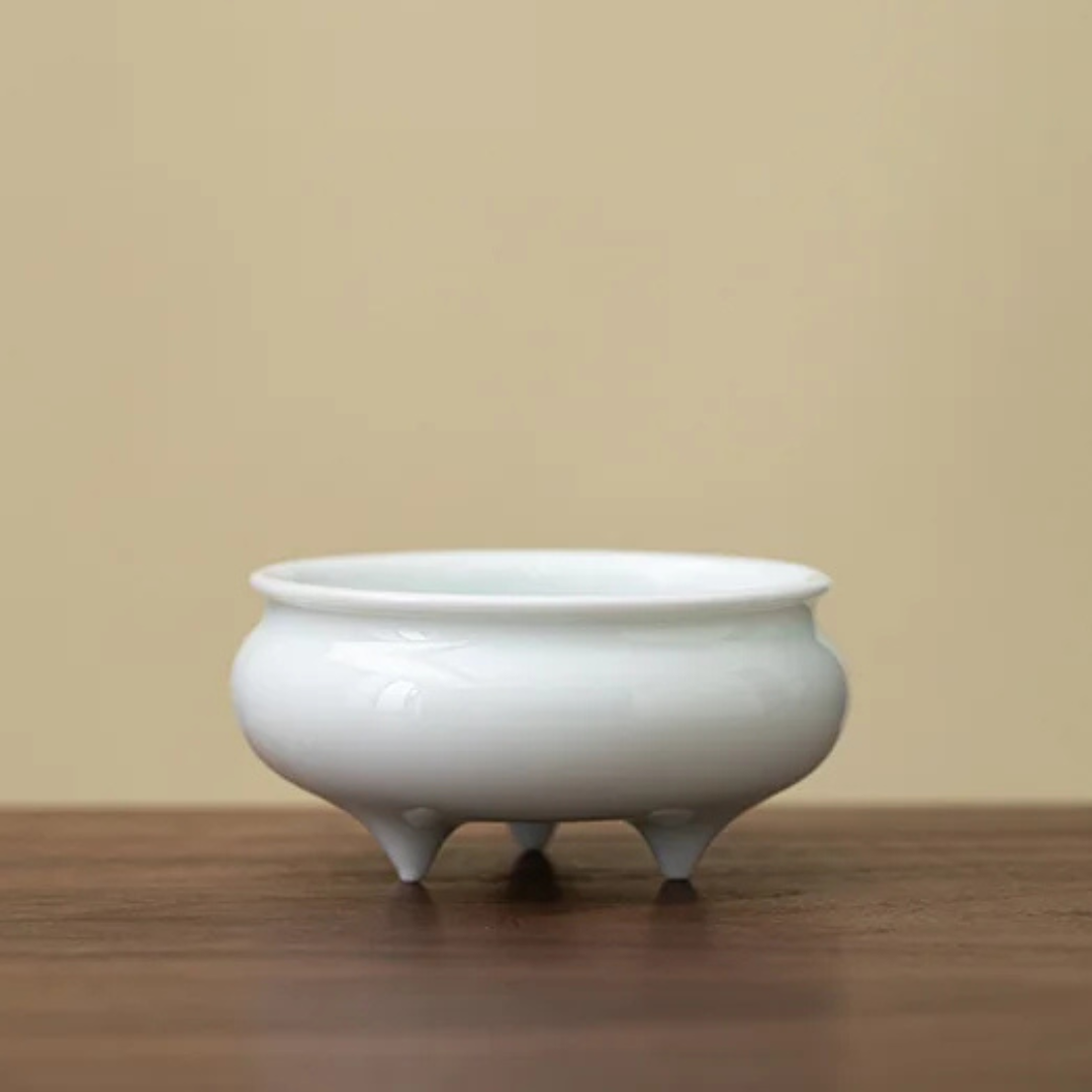 Three-Legged Ceramic Incense Holder & Waterfall Burner