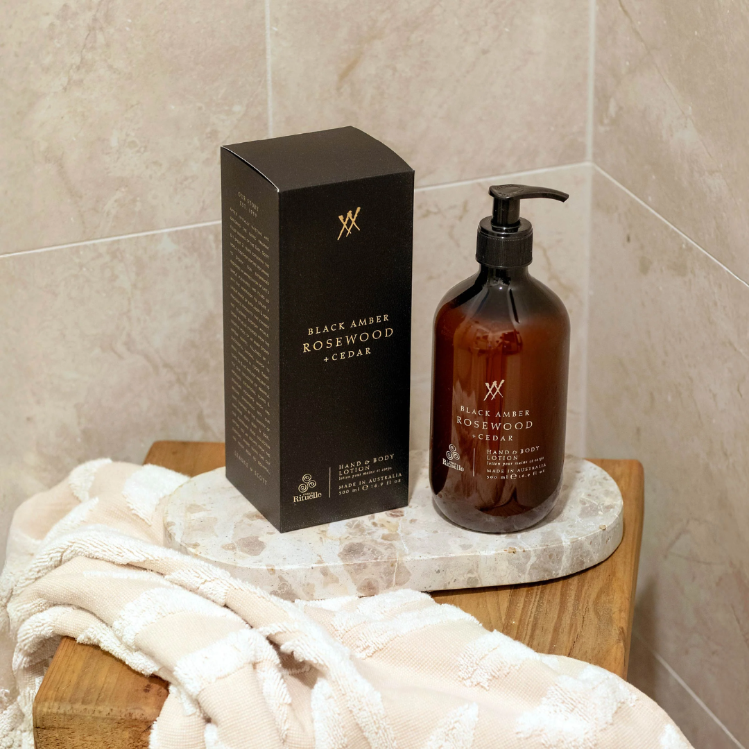 Urban Rituelle Black Amber, Rosewood & Cedar Hand & Body Lotion 500ml