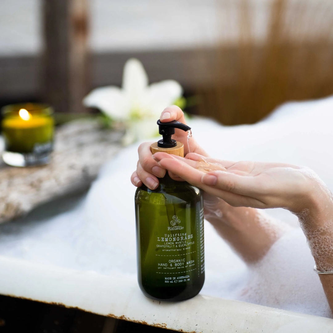 Urban Rituelle Organic Hand & Body Wash - Lemongrass, Lemon Myrtle, Grapefruit & Eucalyptus 500mL