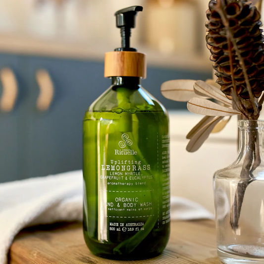 Urban Rituelle Organic Hand & Body Wash - Lemongrass, Lemon Myrtle, Grapefruit & Eucalyptus 500mL
