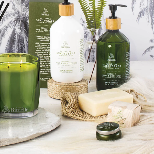 Urban Rituelle Organic Hand & Body Lotion - Lemongrass, Lemon Myrtle, Grapefruit & Eucalyptus 500mL