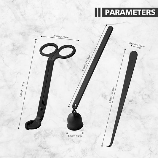 Black Candle Care Gift Set – 3 Pieces
