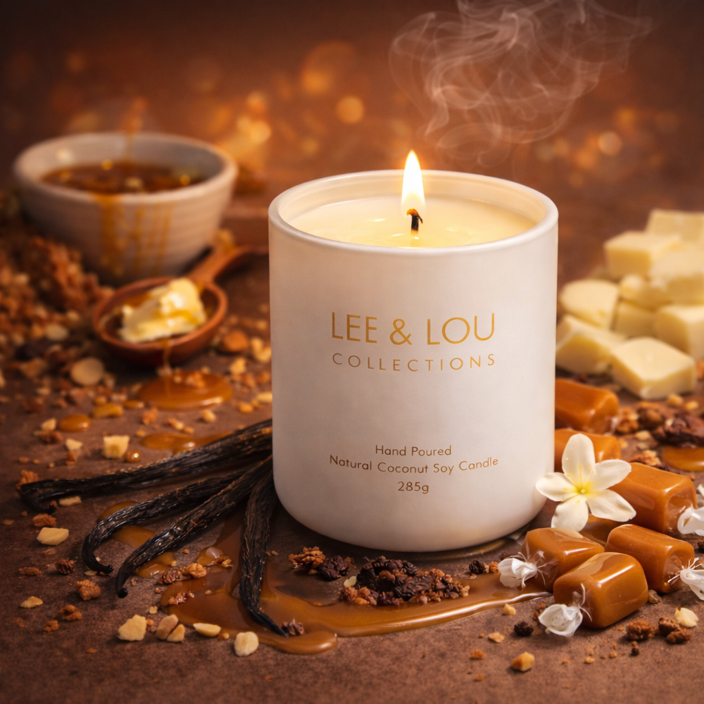 Lee & Lou Vanilla Caramel Bloom Candle 285g additional supplier image 6