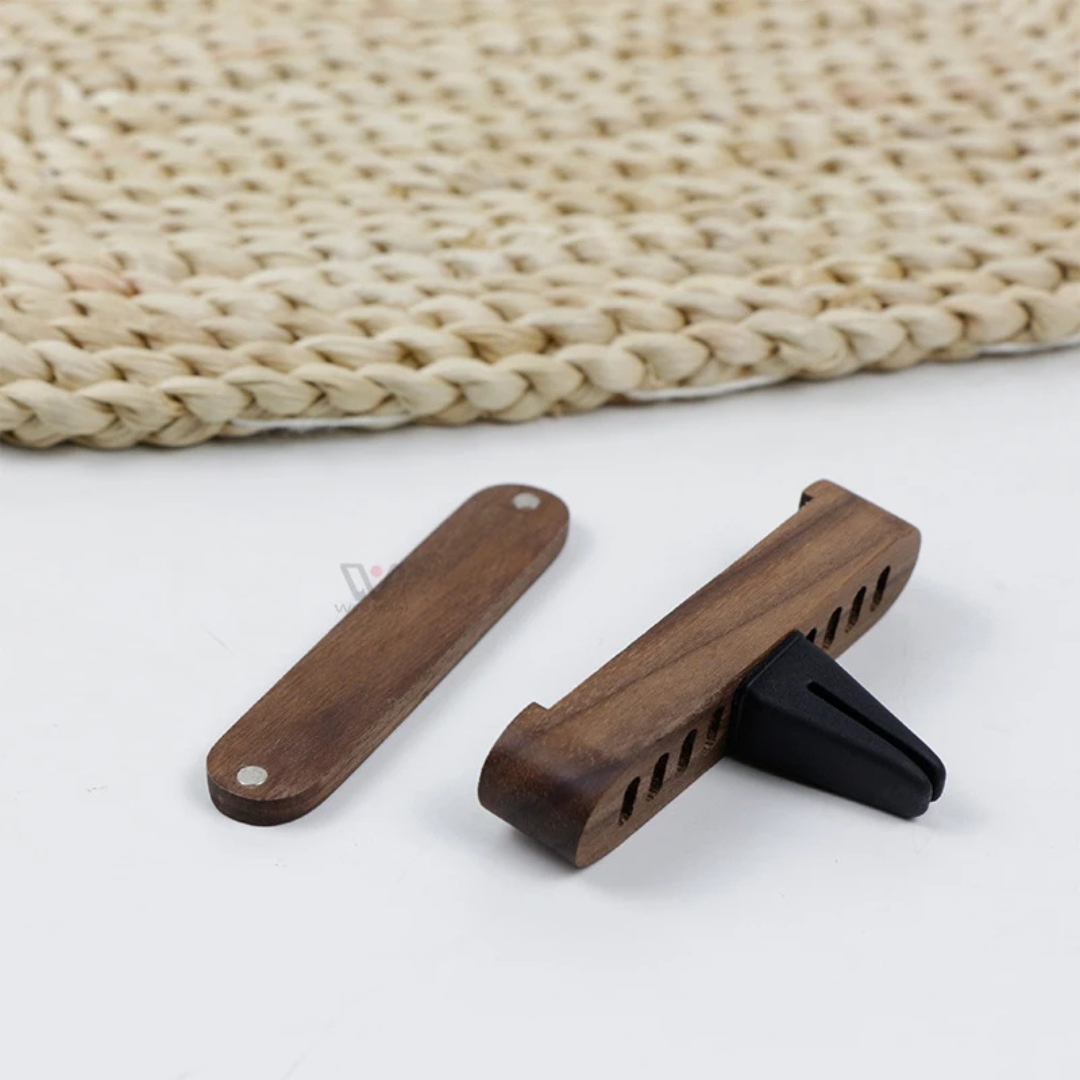 Wood Car Air Freshener Universal Vent Clip Diffuser