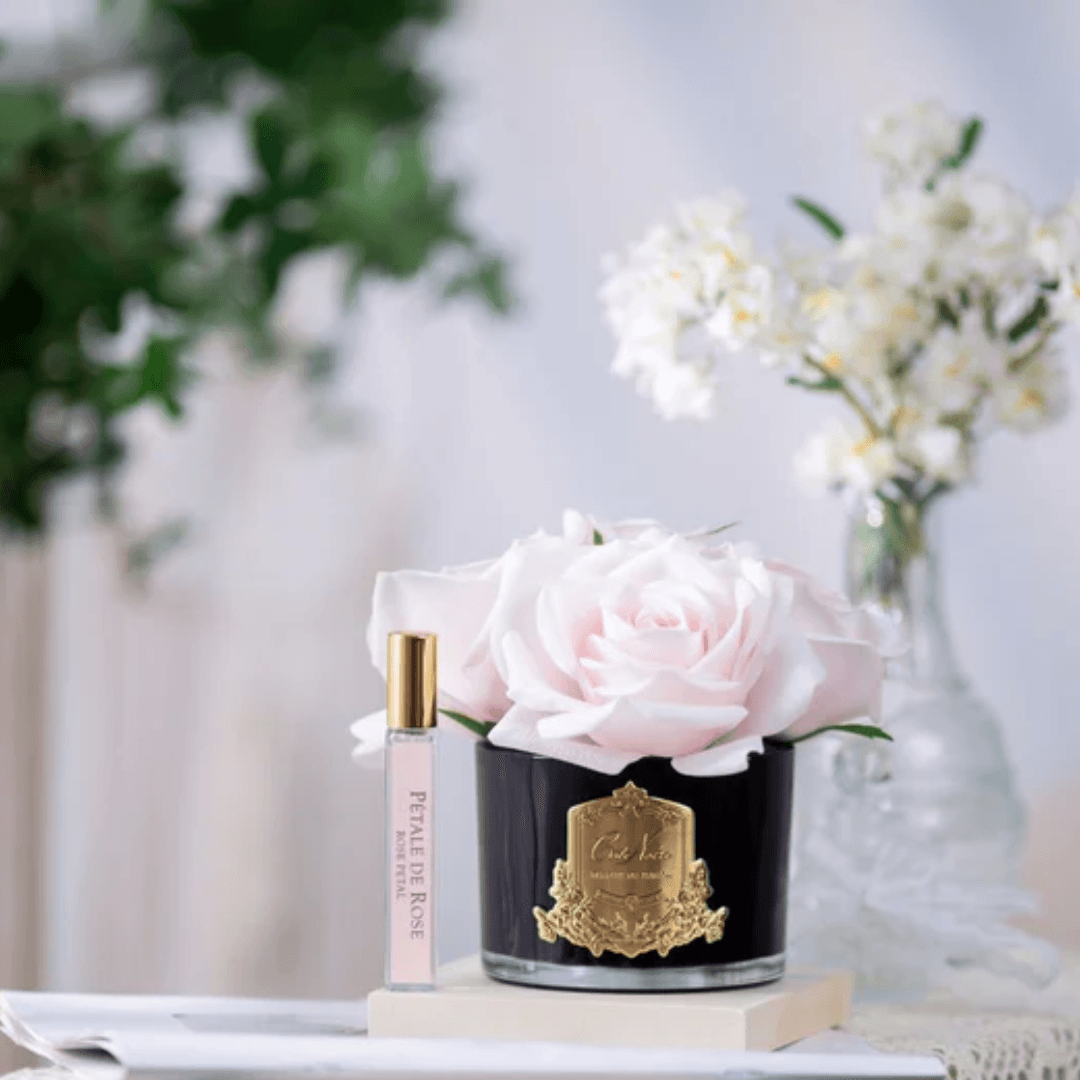 Air Freshener - Côte Noire - Côte Noire Perfumed Natural Touch 5 Roses - Black - French Pink - The Gift Company