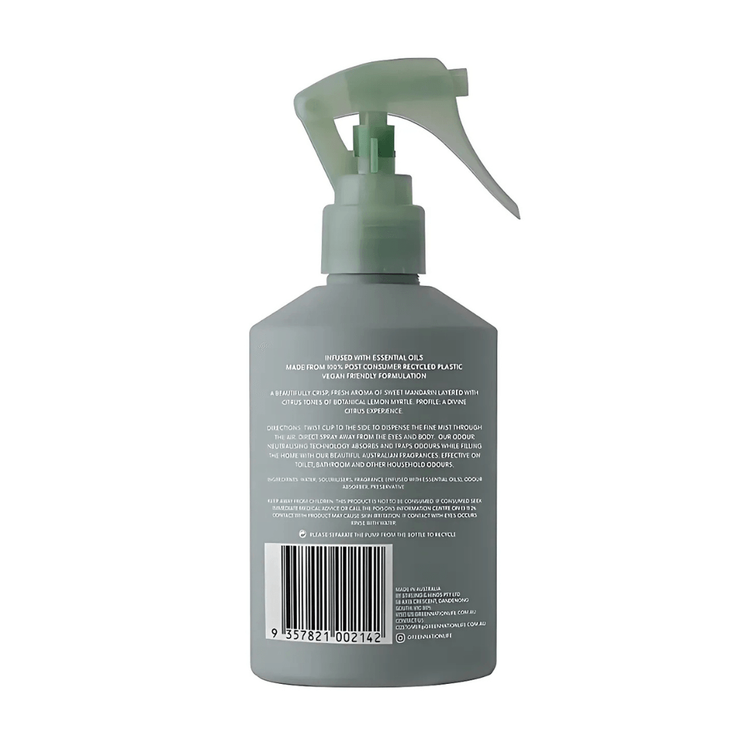 Air Freshener - Green Nation Life - Green Nation Life Air Freshener 200mL - Mandarin & Lemon Myrtle - The Gift Company