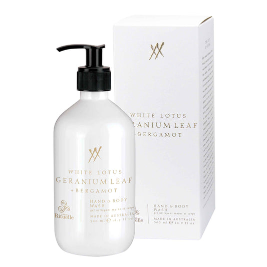 Urban Rituelle White Lotus, Geranium Leaf & Bergamot Hand & Body Wash 500mL