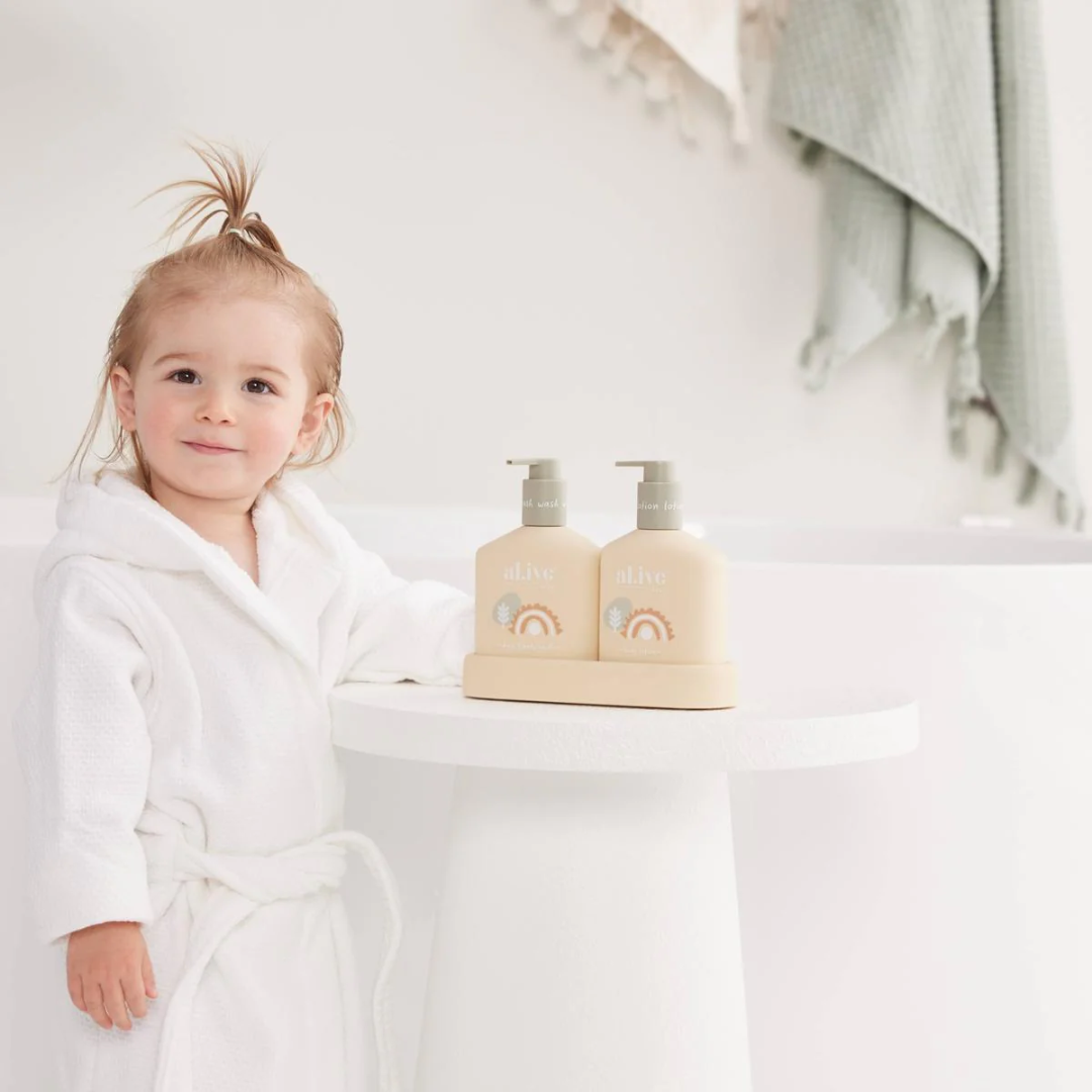 Baby Body & Hair Wash - Al.ive - al.ive body Baby Hair & Body Duo Gentle Pear 2 x 320mL - The Gift Company