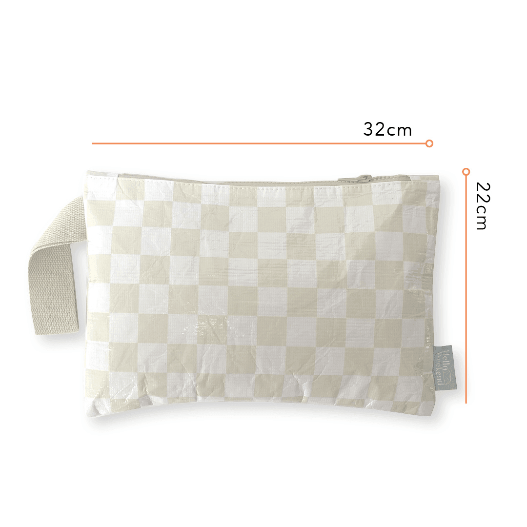 Bag - Hello Weekend - Hello Weekend Checkerboard Good To Go Pouch - The Gift Company