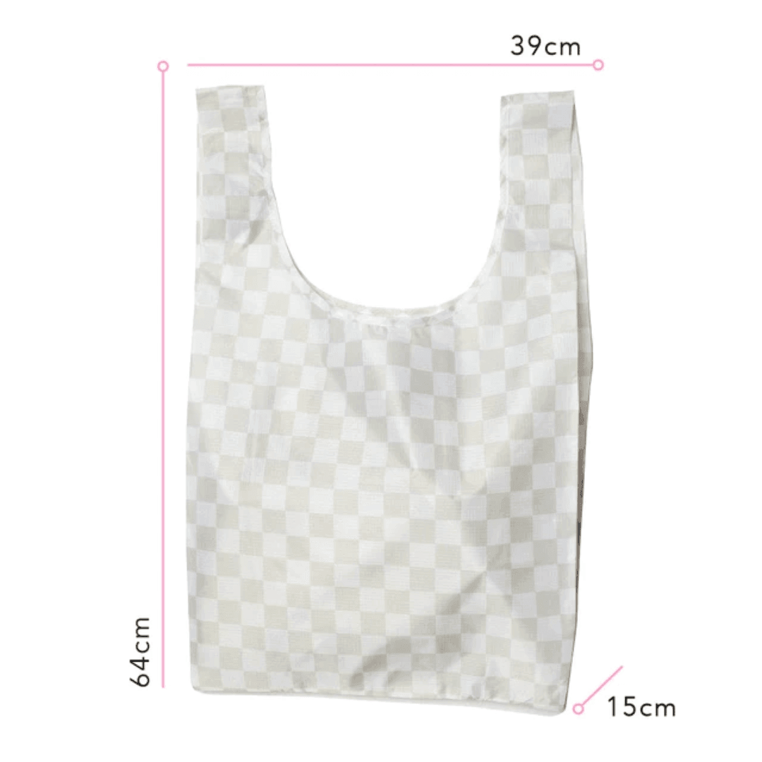Bag - Hello Weekend - Hello Weekend Checkerboard Shopper Bag - The Gift Company
