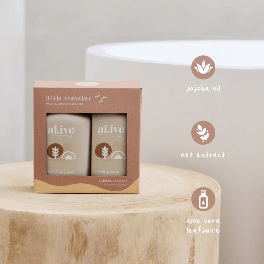 Bath & Body Set - Al.ive - al.ive body Little Traveller - Wash & Lotion Travel Set - The Gift Company