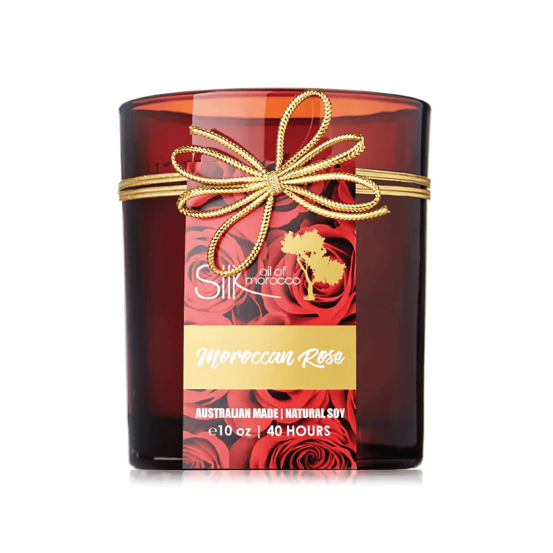 Bath & Body Set - Silk Oil of Morocco - Silk Oil of Morocco - Moroccan Rose Luxe Day Spa Hamper - The Gift Company