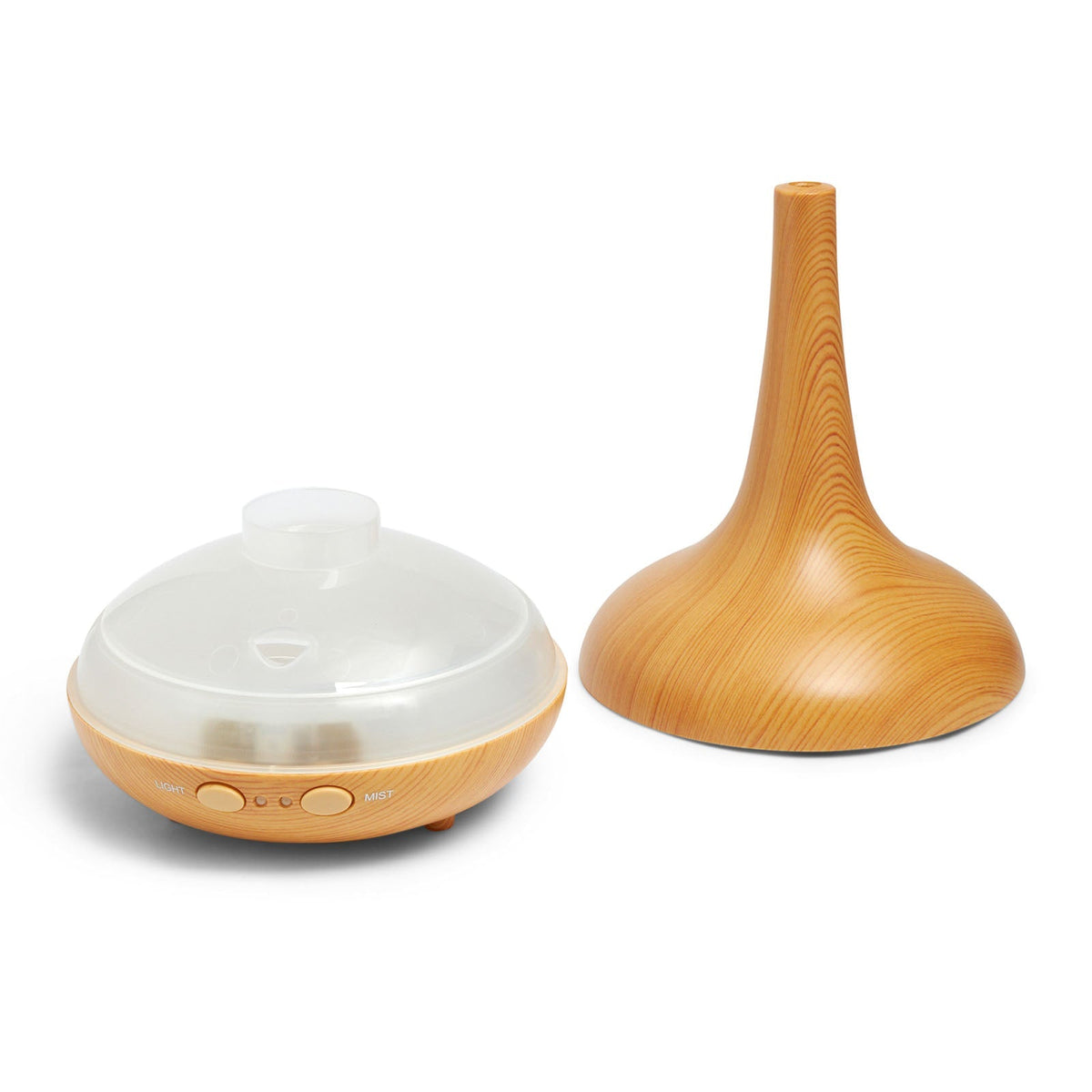 NNEIDS Decor Ultrasonic Aroma Diffuser - Light Wood Grain-2