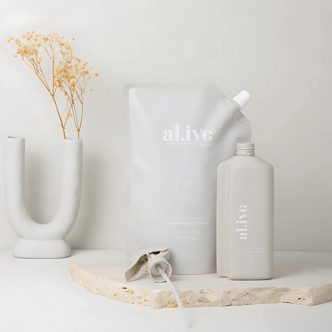 Bench Spray - Al.ive - al.ive body Lemon Pomegranate Kitchen Bench Spray Refill 900mL - The Gift Company