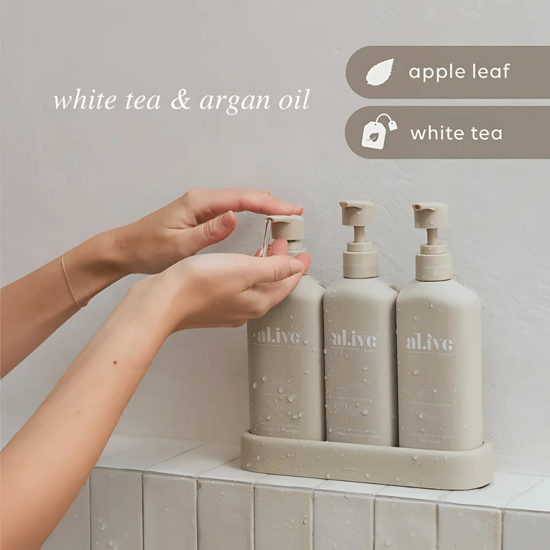 Bench Spray, Dishwashing Liquid & Hand Wash - Al.ive - Al.ive Body Hydrate Hair & Body Trio - The Gift Company