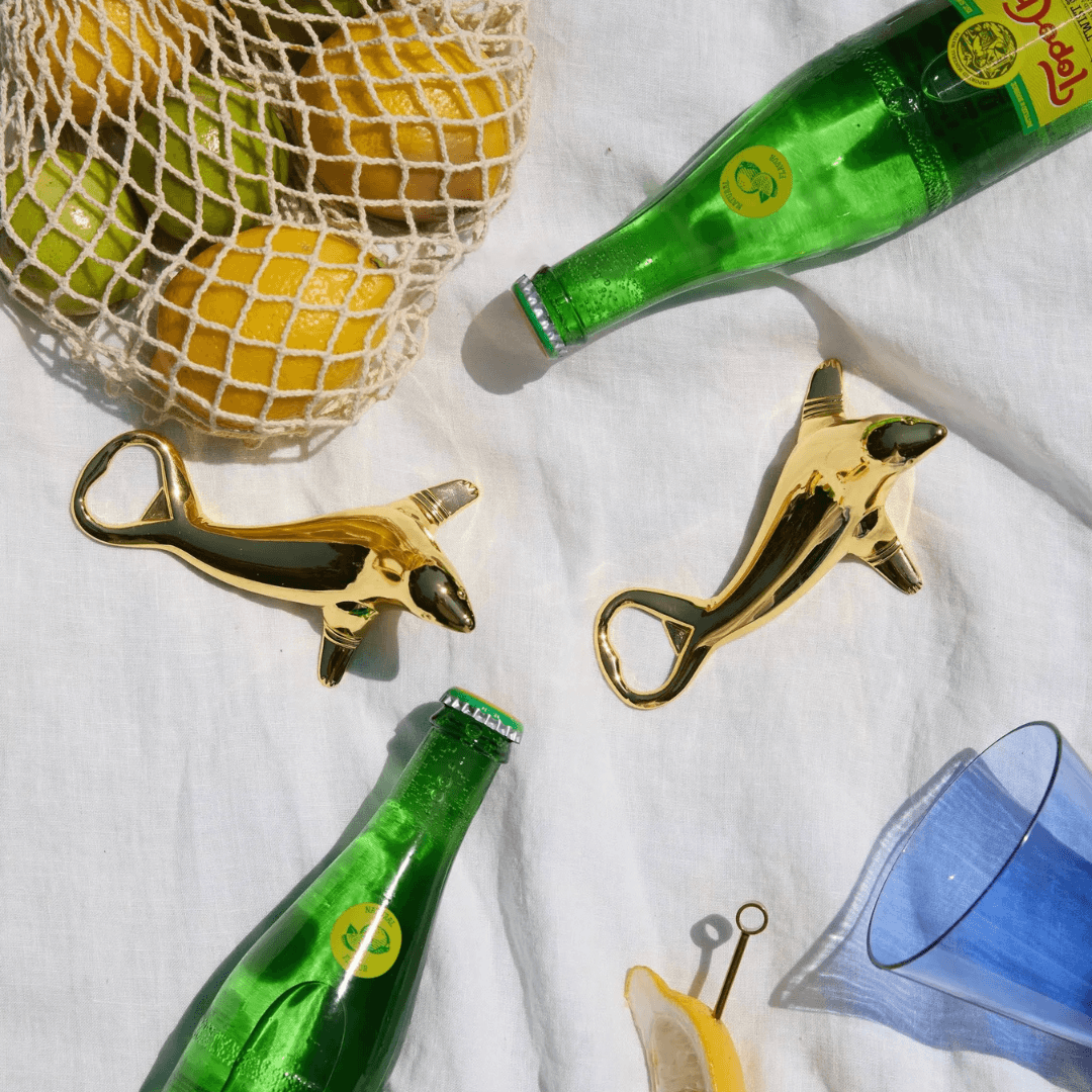 Bottle Opener - Here's How - Here's How The Blu Seal Bottle Opener - The Gift Company