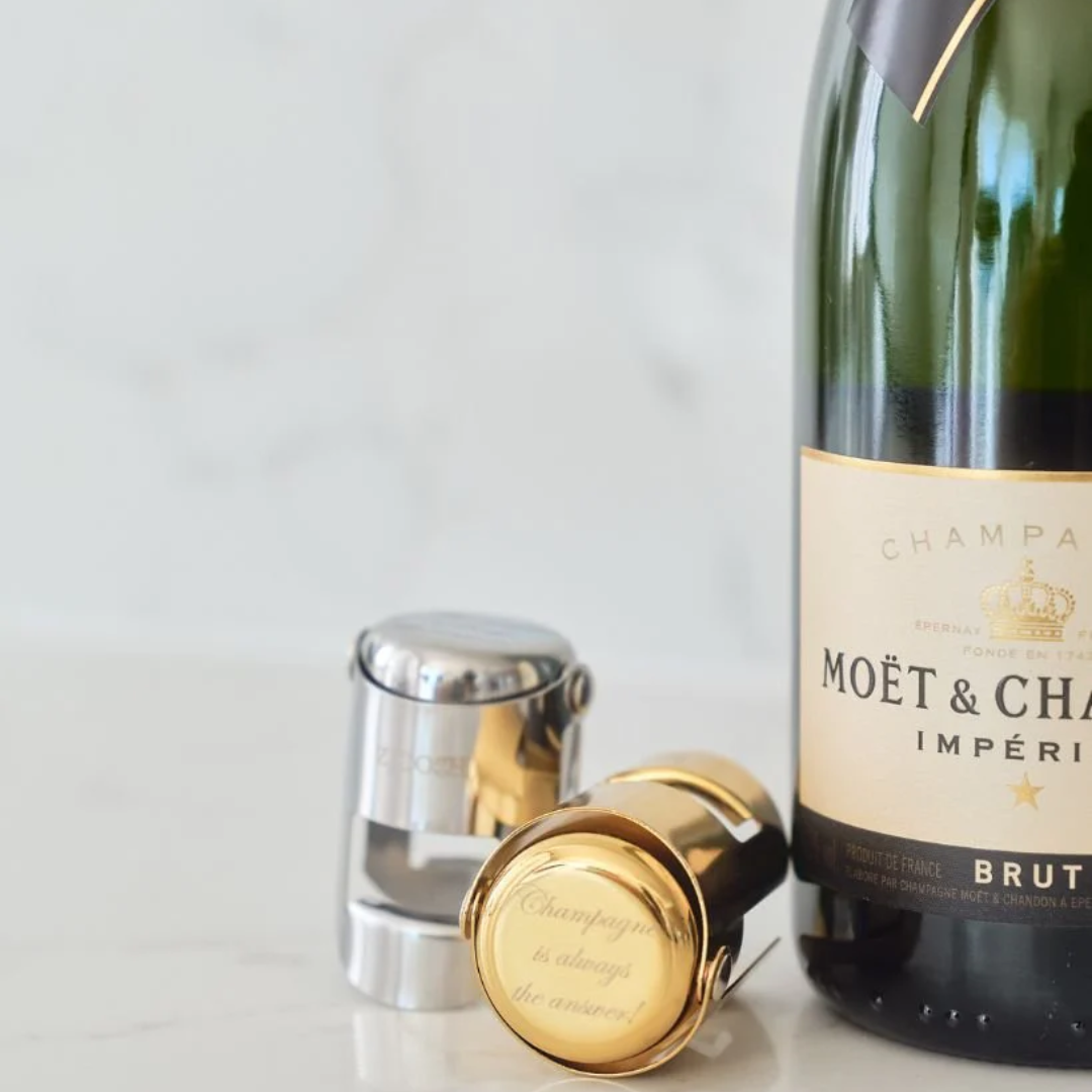 Bottle Stopper - Zjoosh - Zjoosh Champagne Stopper Gold - The Gift Company