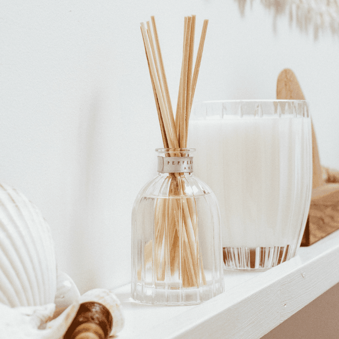 Candle & Diffuser Set - Peppermint Grove - Peppermint Grove Fressia & Berries Candle 370g & Diffuser 350mL Bundle (worth $95) - The Gift Company