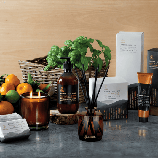 Candle & Diffuser Set - Urban Rituelle - Urban Rituelle Mandarin, Basil & Lime Bundle (worth $100) - The Gift Company