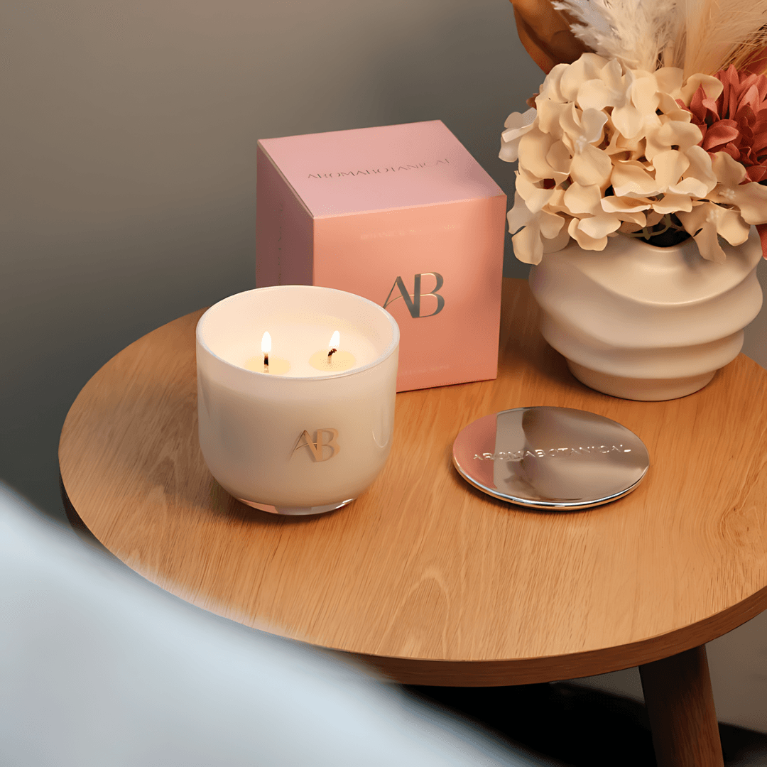 Candle - Aromabotanical - Aromabotanical Marshmallow Rose Candle 340g - The Gift Company