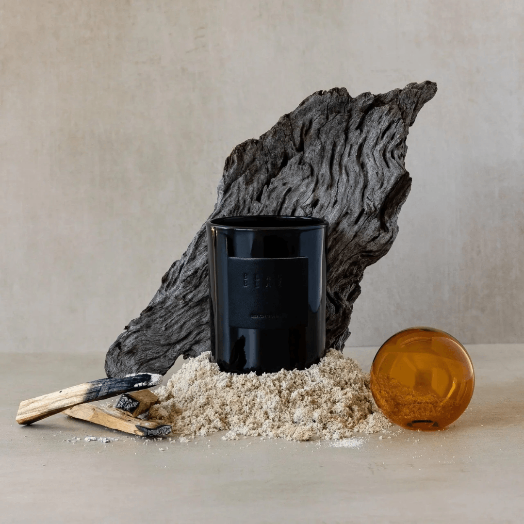 Candle - Black Blaze - Black Blaze Beach Bonfire Candle 200g - The Gift Company