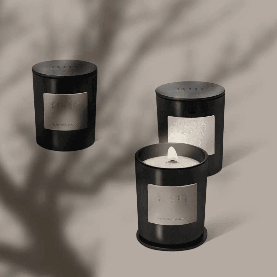 Candle - Black Blaze - Black Blaze Bush Walk Candle 200g - The Gift Company