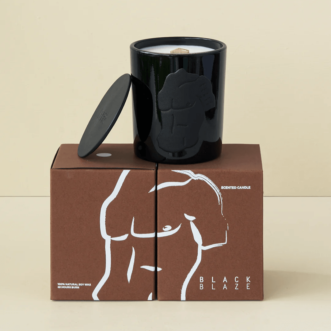 Candle - Black Blaze - Black Blaze For Him Scented Candle 200g - The Gift Company