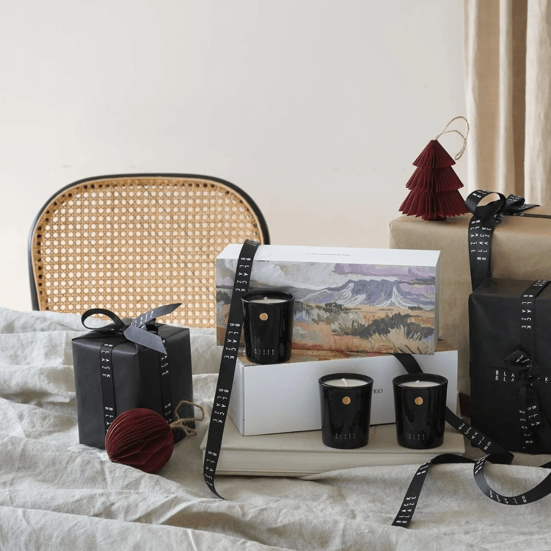 Candle - Black Blaze - Black Blaze The Great Outdoor Set 70gx3 - The Gift Company