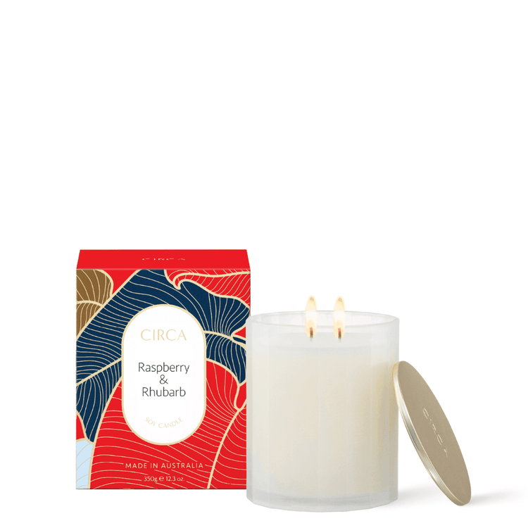 Candle - Circa - CIRCA Raspberry & Rhubarb Soy Candle 350g - The Gift Company
