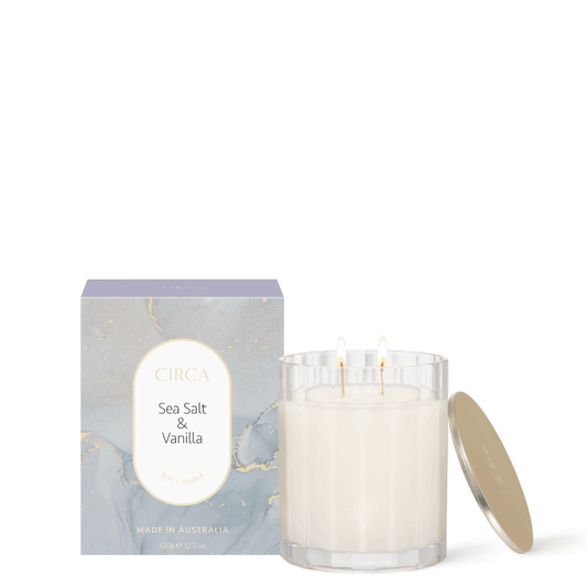 Candle - Circa - CIRCA Sea Salt & Vanilla Soy Candle 350g - The Gift Company