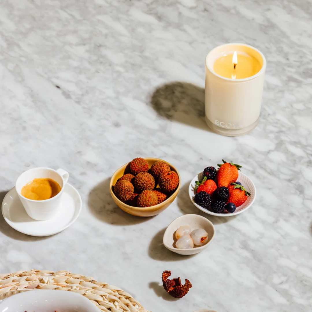 Candle - Ecoya - ECOYA Guava & Lychee Sorbet Madison Candle 400g - The Gift Company