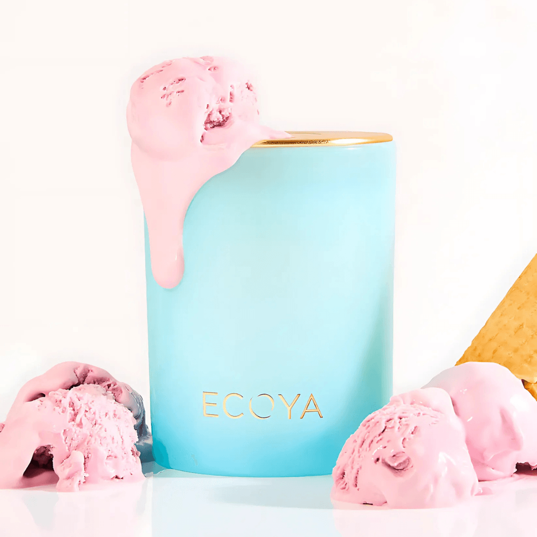 Candle - Ecoya - ECOYA Sorbet Summer Rosewater & Raspberry Madison Candle 400g - The Gift Company