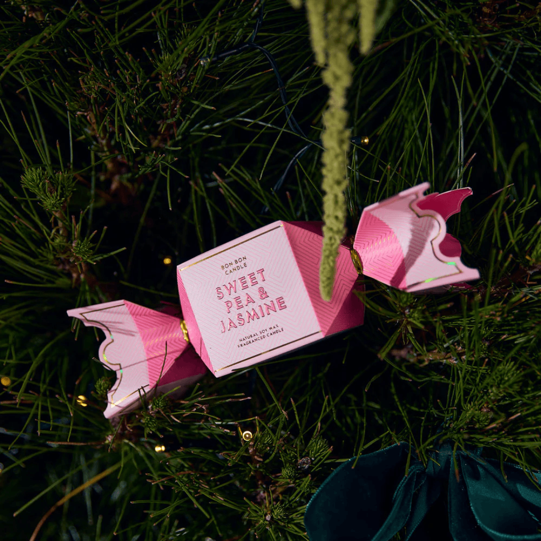 Candle - Ecoya - ECOYA Sweet Pea & Jasmine Tin Candle Bon Bon Holiday Collection 45g - The Gift Company
