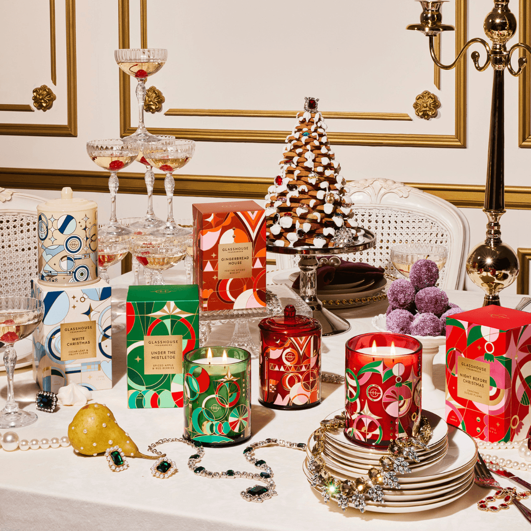 Candle - Glasshouse - Glasshouse Fragrances Christmas Bundle - Candle 380g x 4 (worth $240) - The Gift Company