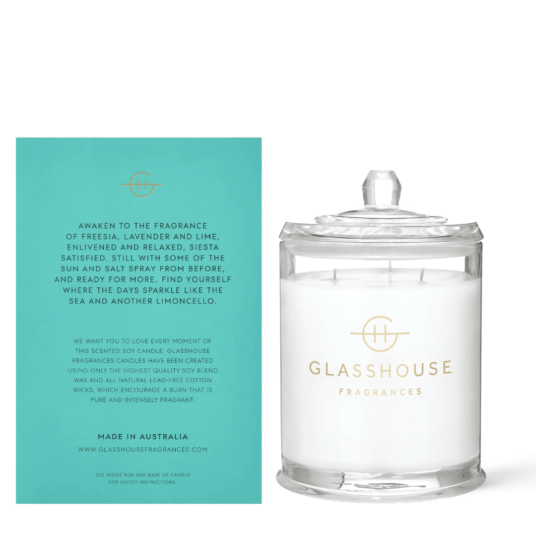 Candle - Glasshouse - Glasshouse Fragrances - Lost In Amalfi Candle 760g - The Gift Company