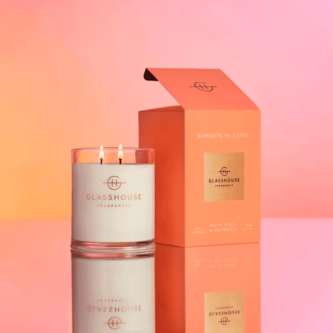 Candle - Glasshouse - Glasshouse Fragrances Sunsets in Capri Candle 380g - The Gift Company