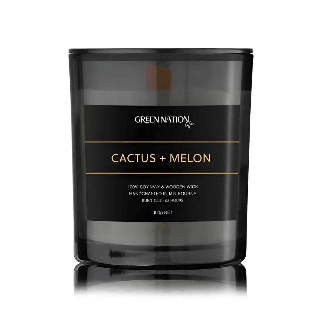 Candle - Green Nation Life - Green Nation Life Soy Wax Candle - Cactus & Melon 300g - The Gift Company