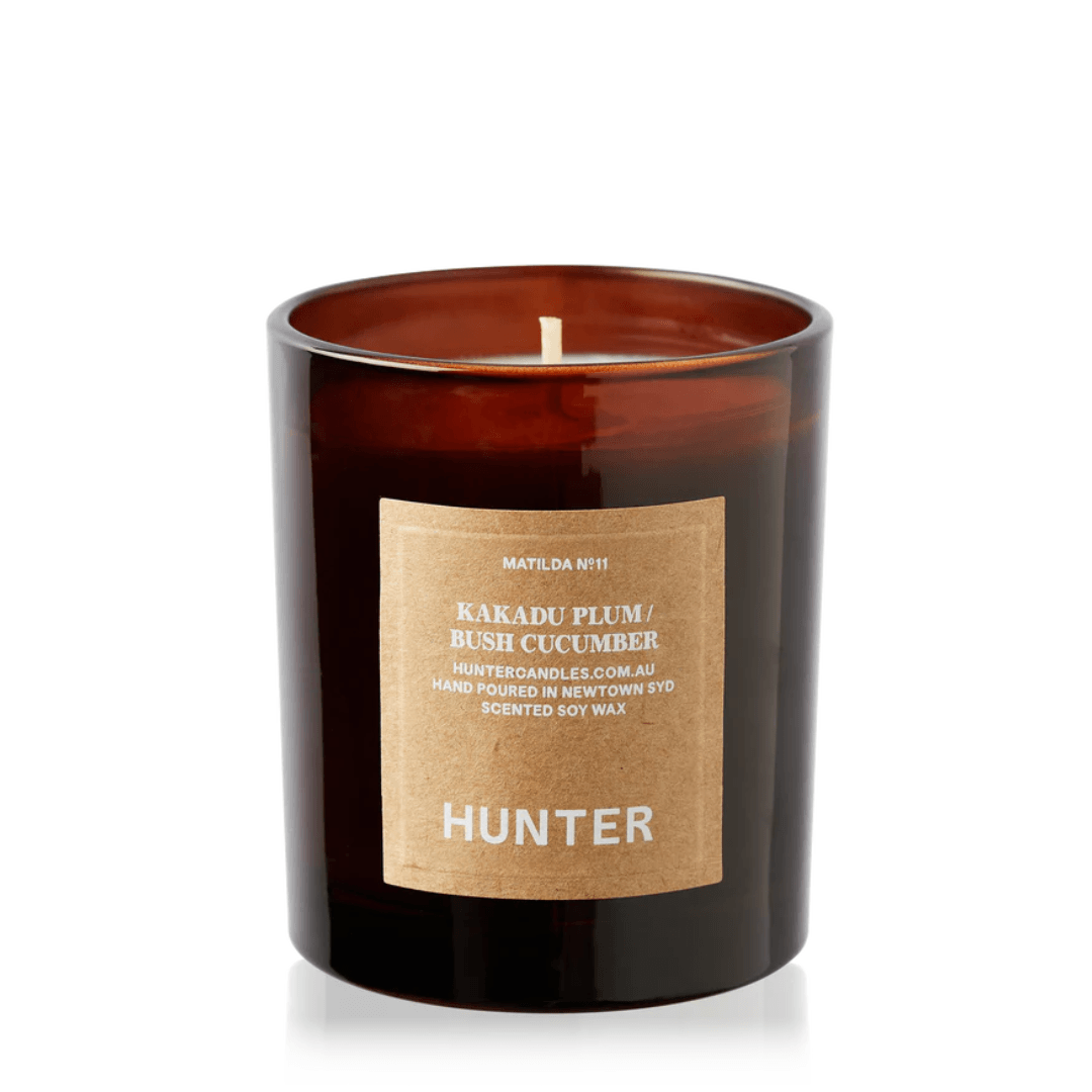 Candle - Hunter - Hunter Kakadu Plum, Bush Cucumber Soy Candle Matilda - The Gift Company