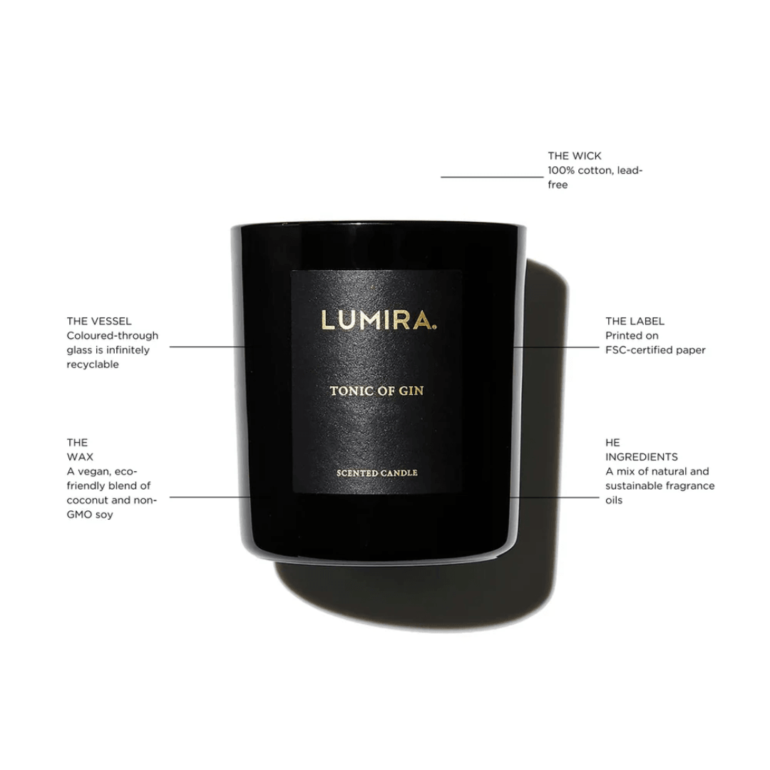 Candle - Lumira - Lumira Tonic Of Gin Candle 300g - The Gift Company