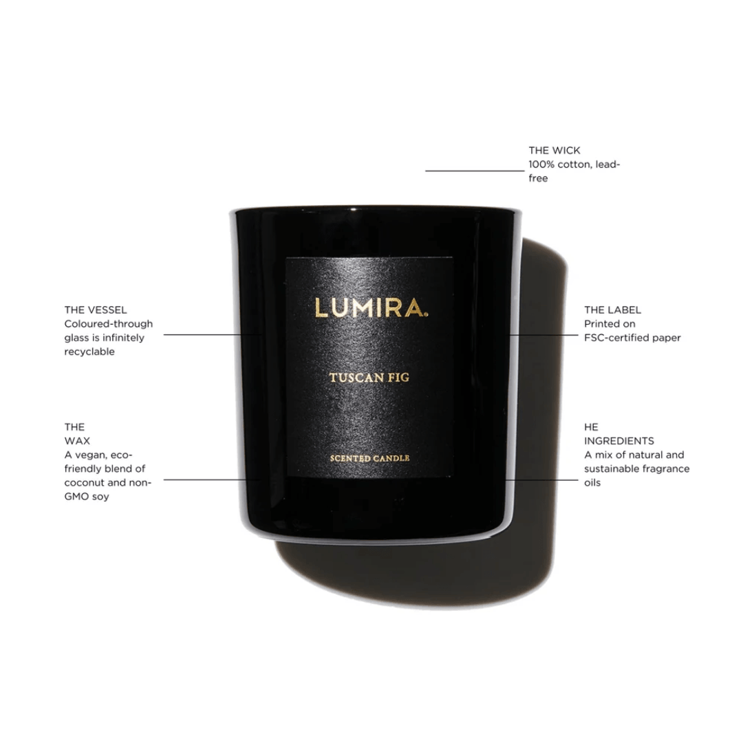 Candle - Lumira - Lumira Tuscan Fig Candle 300g - The Gift Company