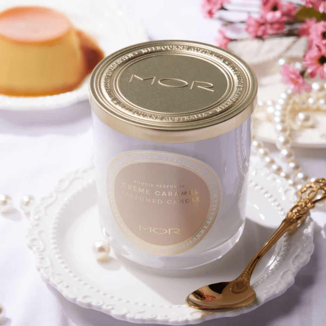 Candle - Mor Boutique - MOR Emporium Classics Blanc Crème Caramel Perfumed Candle - The Gift Company