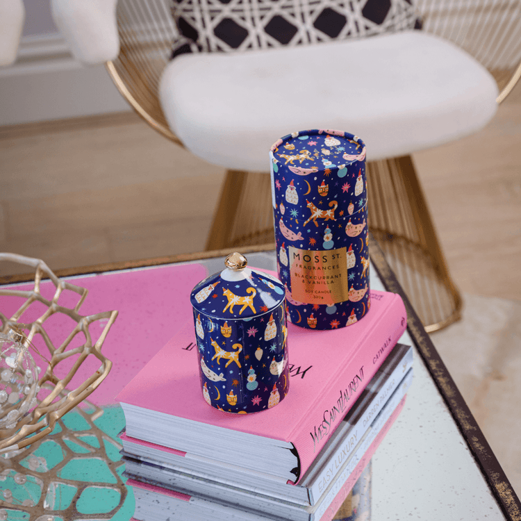 Candle - Moss St Ceramics - MOSS ST Ceramics Blackcurrant & Vanilla Soy Candle 320g - The Gift Company