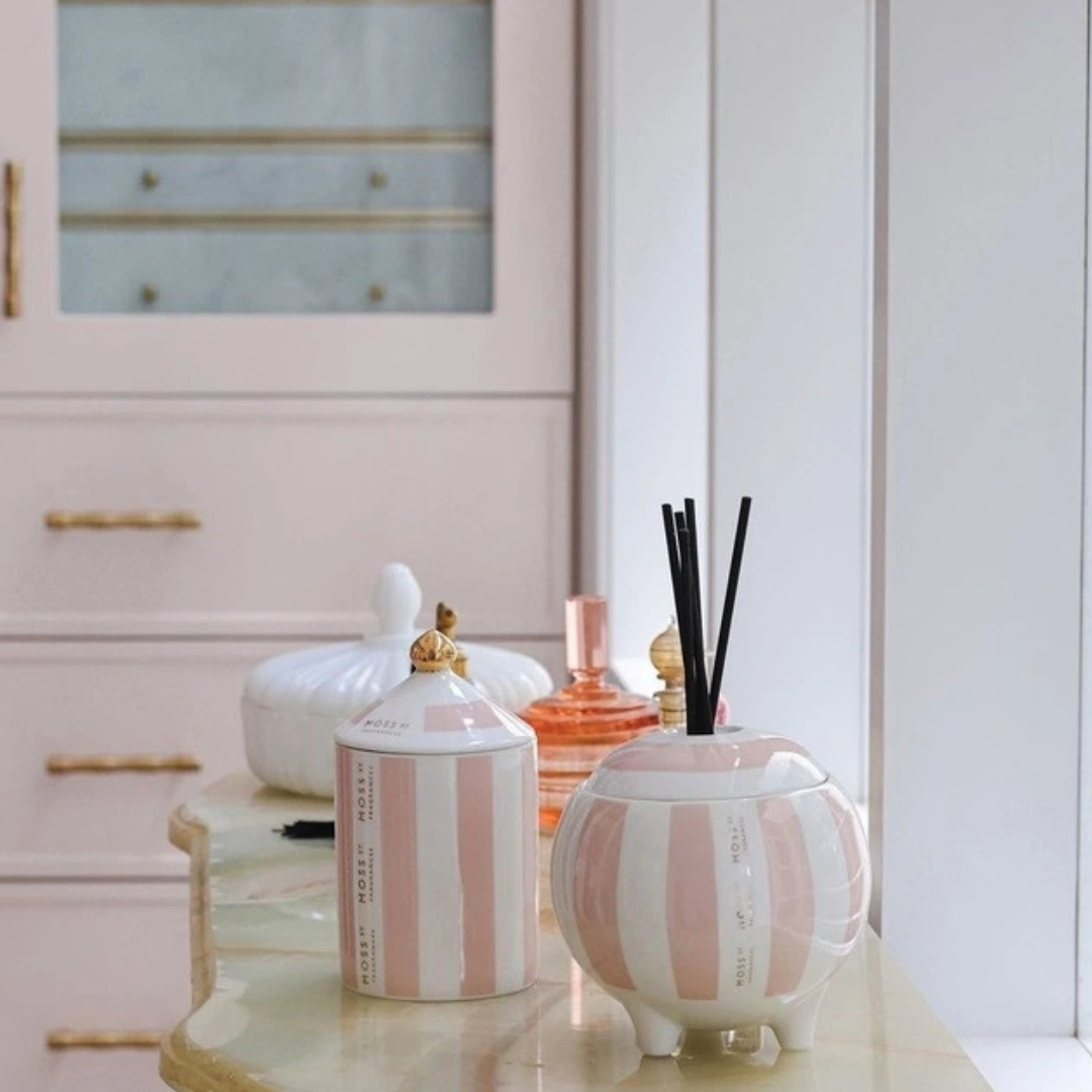 Candle - Moss St Ceramics - MOSS ST Raspberry, Honey & Musk Ceramic Candle 100g - The Gift Company