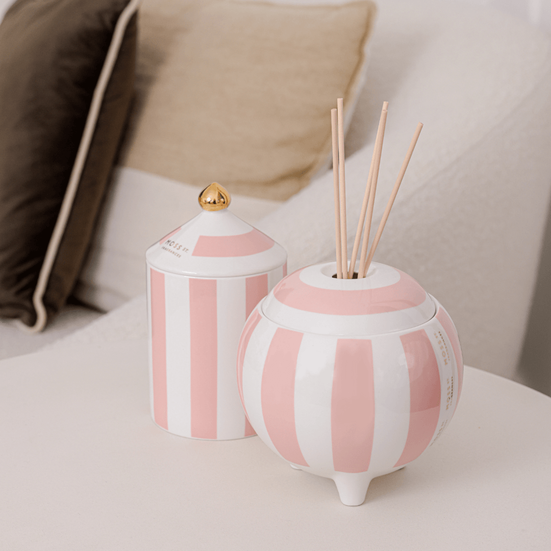 Candle - Moss St Ceramics - MOSS ST Raspberry, Honey & Musk Ceramic Candle 100g - The Gift Company