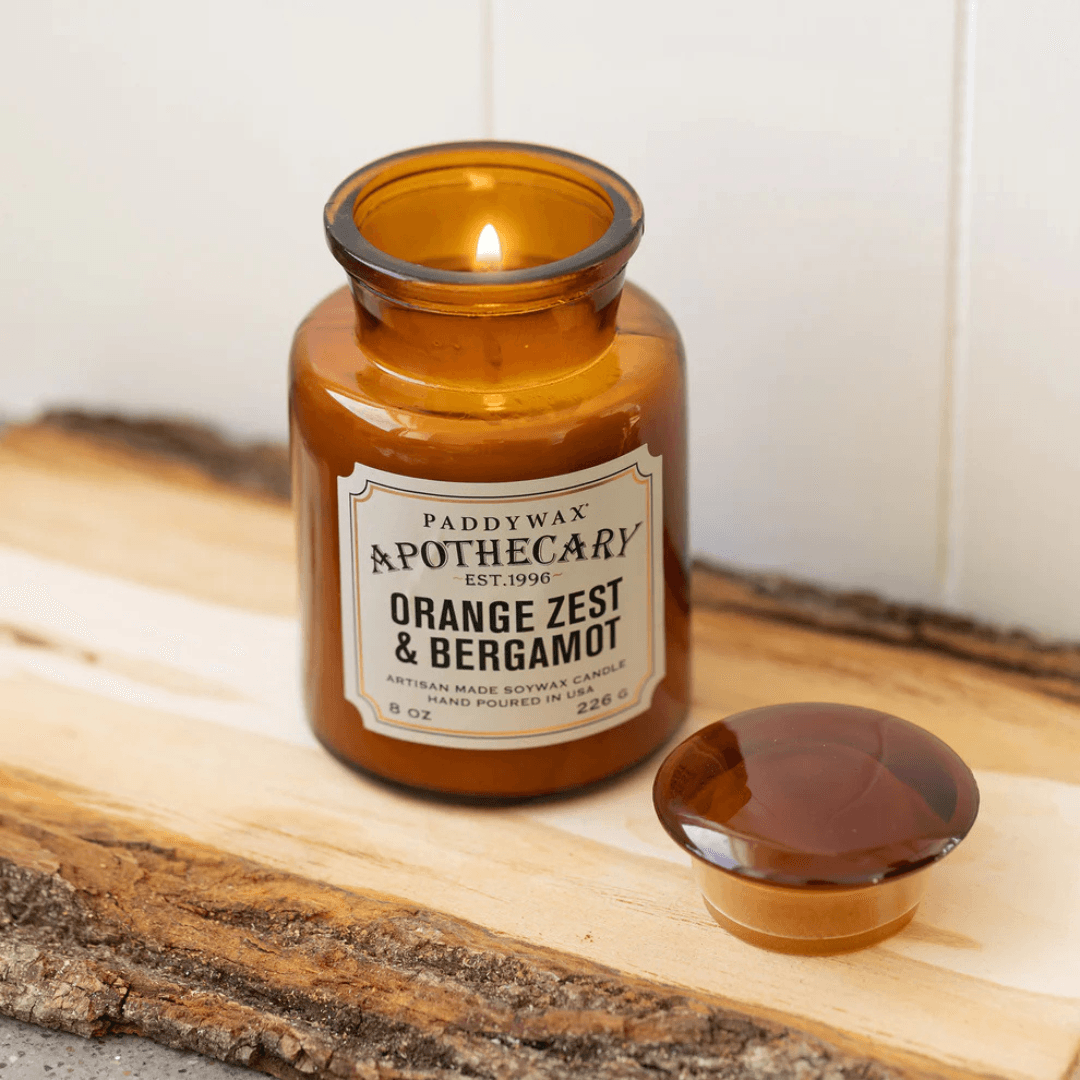 Candle - Paddywax - Paddywax Apothecary Glass Candle Orange Zest & Bergamot 226g - The Gift Company