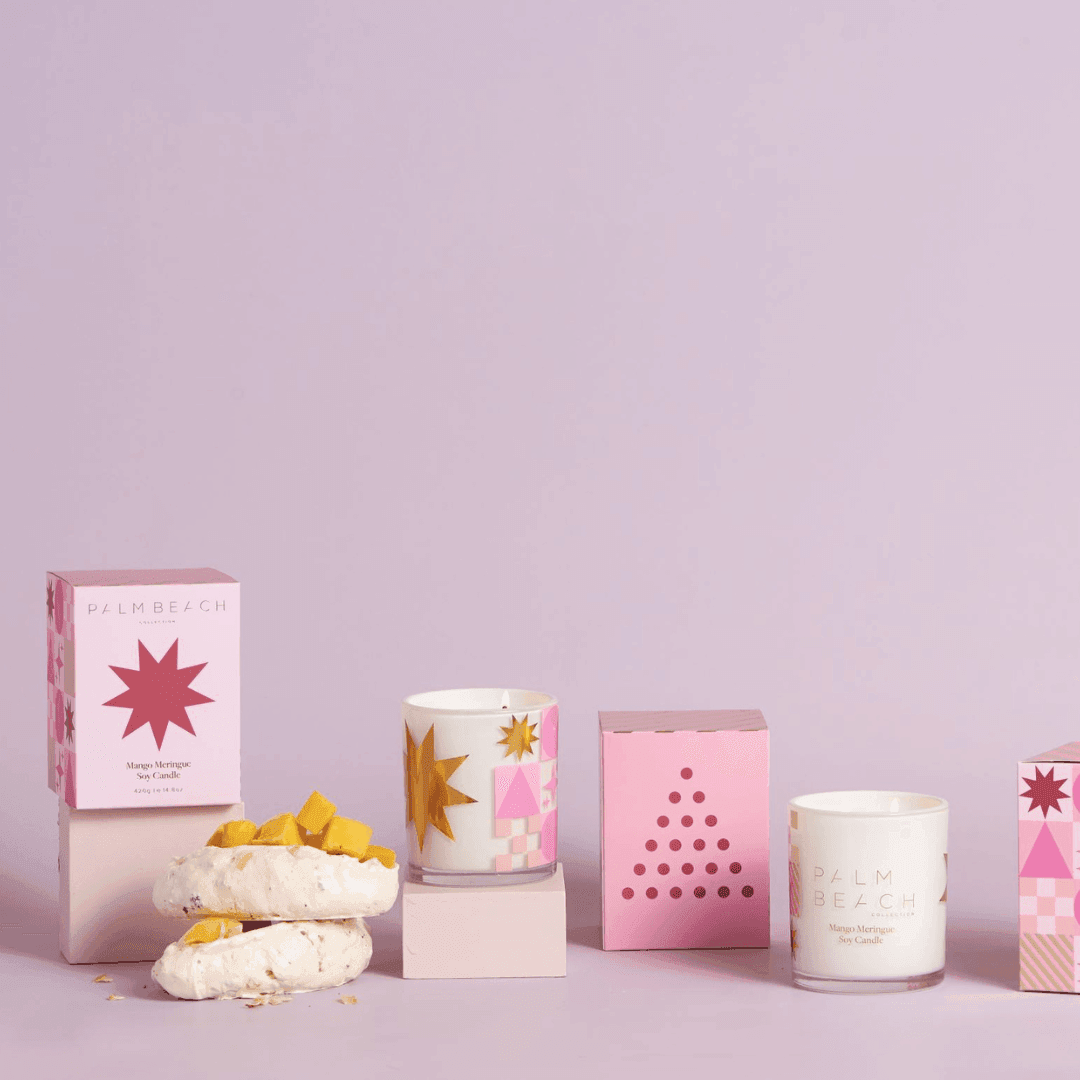 Candle - Palm Beach - Palm Beach Mango Meringue 70g Mini Candle - The Gift Company
